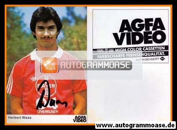 Autogramm Fussball | Bayer Leverkusen | 1982 | Herbert WAAS