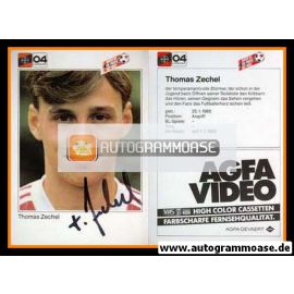 Autogramm Fussball | Bayer Leverkusen | 1983 | Thomas ZECHEL