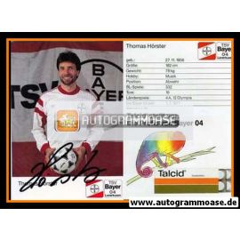 Autogramm Fussball | Bayer Leverkusen | 1991-1 | Thomas HÖRSTER