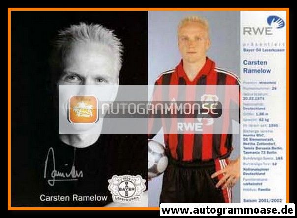 Autogramm Fussball | Bayer Leverkusen | 2001 | Carsten RAMELOW