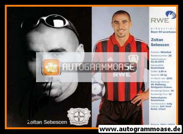 Autogramm Fussball | Bayer Leverkusen | 2001 | Zoltan SEBESCEN