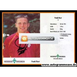 Autogramm Fussball | SV Werder Bremen | 2001 | Frank ROST