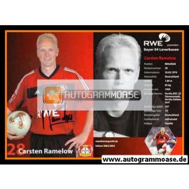 Autogramm Fussball | Bayer Leverkusen | 2002 | Carsten RAMELOW