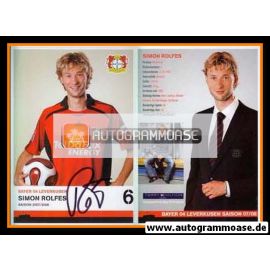 Autogramm Fussball | Bayer Leverkusen | 2007 | Simon ROLFES 