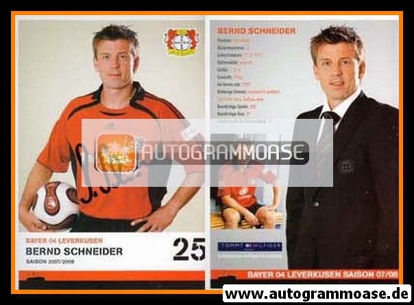 Autogramm Fussball | Bayer Leverkusen | 2007 | Bernd SCHNEIDER