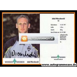 Autogramm Fussball | SV Werder Bremen | 2001 | Jakub WIERZCHOWSKI