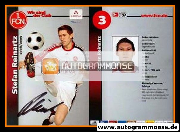 Autogramm Fussball | 1. FC Nürnberg | 2008 Ball | Stefan REINARTZ
