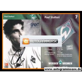 Autogramm Fussball | SV Werder Bremen | 2002 SW | Paul STALTERI
