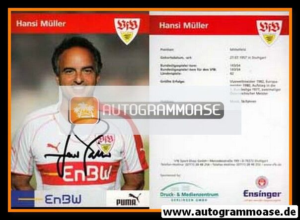 Autogramm Fussball | VfB Stuttgart | 2005 TM | Hansi MÜLLER