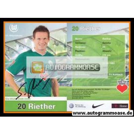 Autogramm Fussball | VfL Wolfsburg | 2008 | Sascha RIETHER
