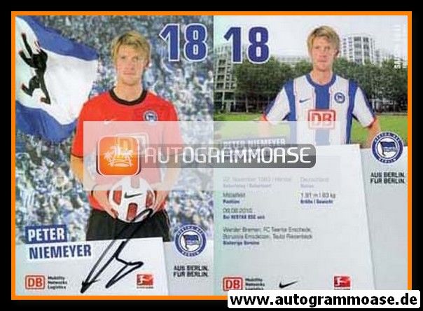 Autogramm Fussball | Hertha BSC Berlin | 2010 | Peter NIEMEYER