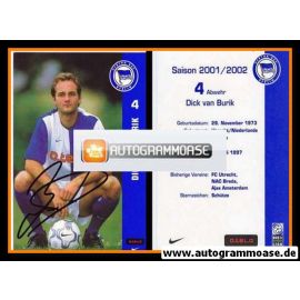 Autogramm Fussball | Hertha BSC Berlin | 2001 o.tel.o | Dick VAN BURIK