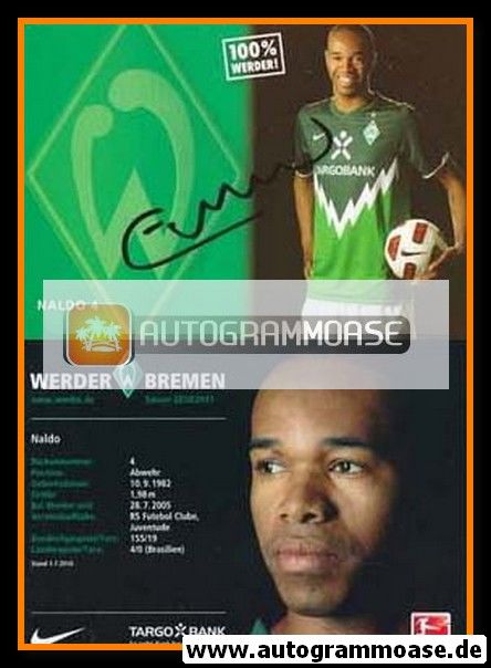 Autogramm Fussball | SV Werder Bremen | 2010 | NALDO