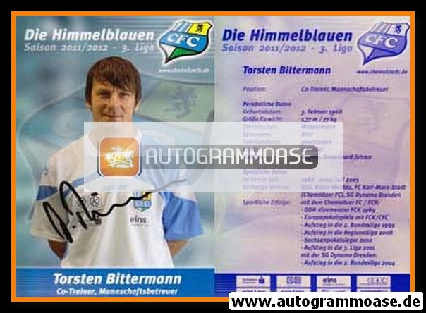 Autogramm Fussball | Chemnitzer FC | 2011 | Torsten BITTERMANN
