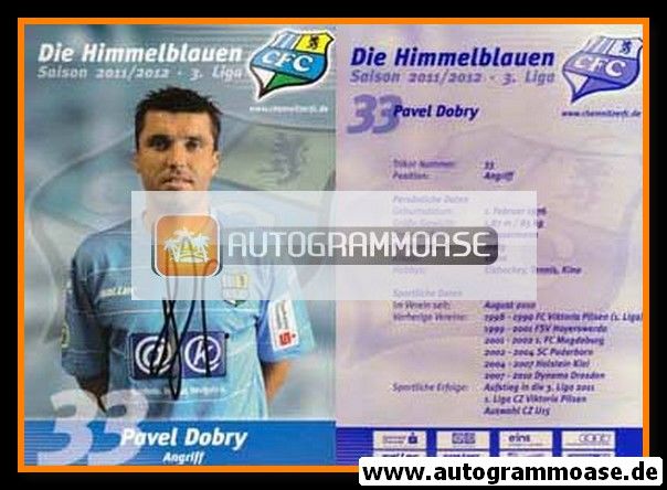 Autogramm Fussball | Chemnitzer FC | 2011 | Pavel DOBRY