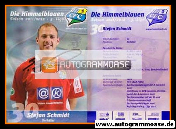 Autogramm Fussball | Chemnitzer FC | 2011 | Stefan SCHMIDT