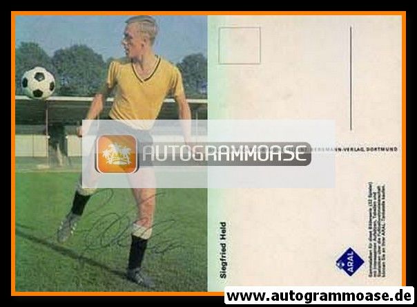Autogramm Fussball | Borussia Dortmund | 1966 | Siegfried HELD (Aral)