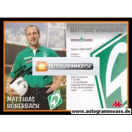 Autogramm Fussball | SV Werder Bremen | 2006 we win | Matthias H&Ouml;NERBACH
