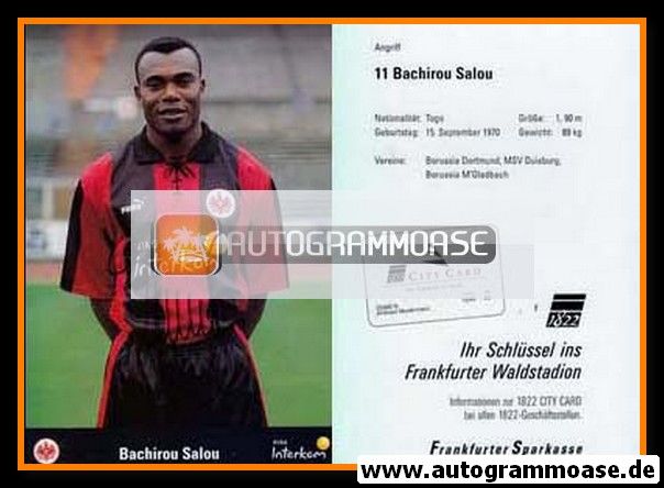 Autogramm Fussball | Eintracht Frankfurt | 1999 | Bachirou SALOU