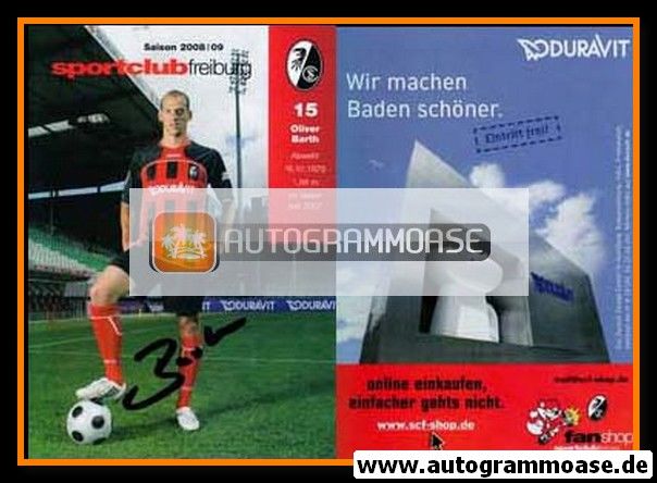 Autogramm Fussball | SC Freiburg | 2008 | Oliver BARTH