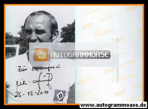 Autogramm Fussball | Hamburger SV | 1960er Foto | Willi SCHULZ (Portrait SW)