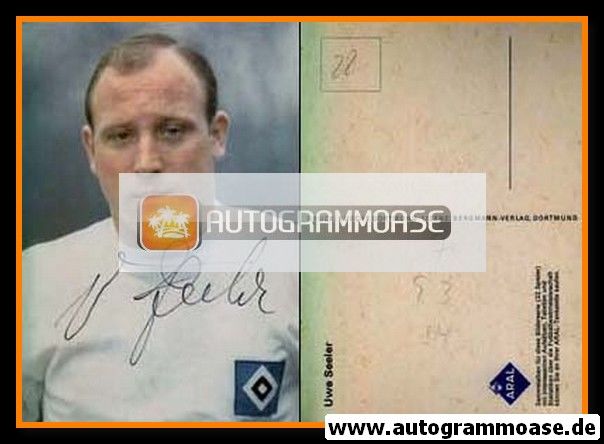 Autogramm Fussball | Hamburger SV | 1966 | Uwe SEELER (Portrait Color) Aral
