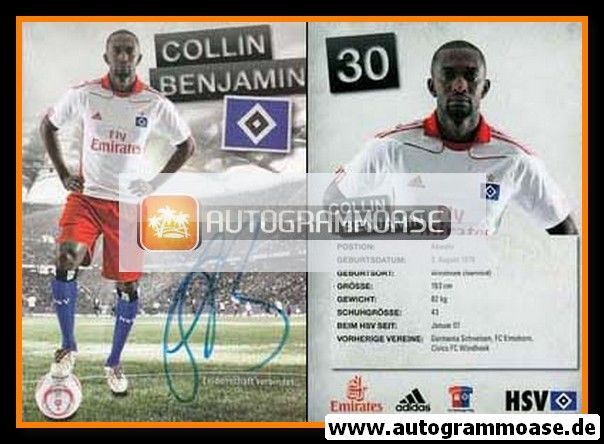 Autogramm Fussball | Hamburger SV | 2010 | Collin BENJAMIN