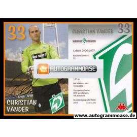 Autogramm Fussball | SV Werder Bremen | 2006 we win | Christian VANDER