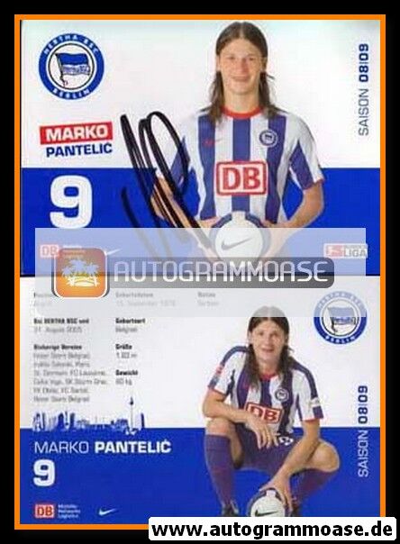 Autogramm Fussball | Hertha BSC Berlin | 2008 | Marko PANTELIC