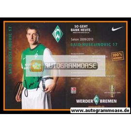Autogramm Fussball | SV Werder Bremen | 2009 | Said HUSEJINOVIC