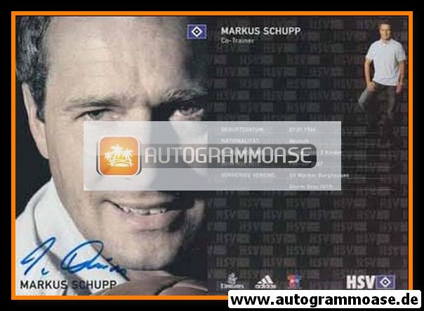 Autogramm Fussball | Hamburger SV | 2007 | Markus SCHUPP