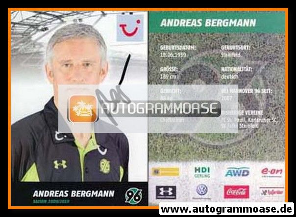 Autogramm Fussball | Hannover 96 | 2009 | Andreas BERGMANN