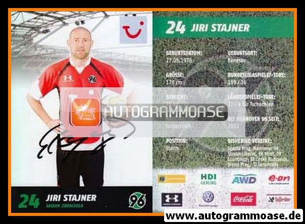 Autogramm Fussball | Hannover 96 | 2009 | Jiri STAJNER