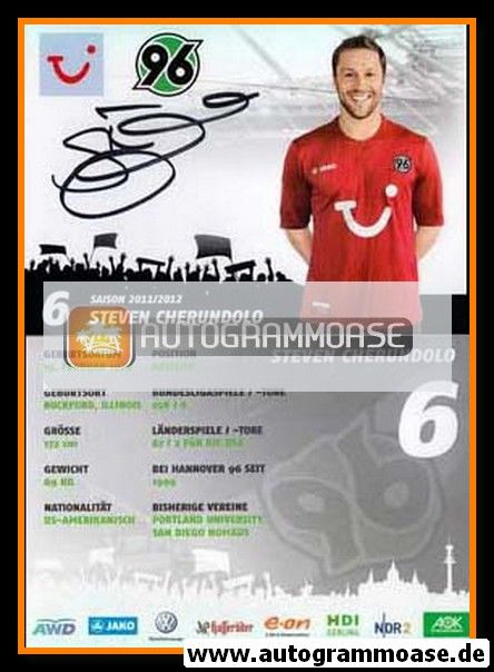 Autogramm Fussball | Hannover 96 | 2011 | Steven CHERUNDOLO