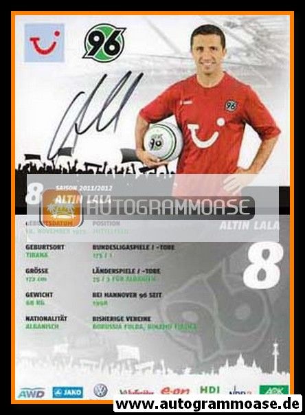 Autogramm Fussball | Hannover 96 | 2011 | Altin LALA