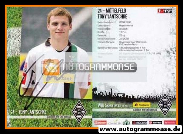 Autogramm Fussball | Borussia Mönchengladbach | 2009 | Tony JANTSCHKE