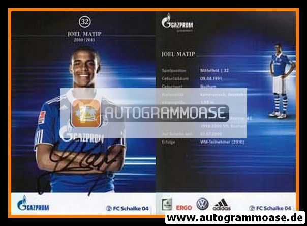 Autogramm Fussball | FC Schalke 04 | 2010 | Joel MATIP