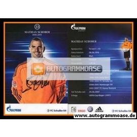 Autogramm Fussball | FC Schalke 04 | 2010 | Mathias SCHOBER