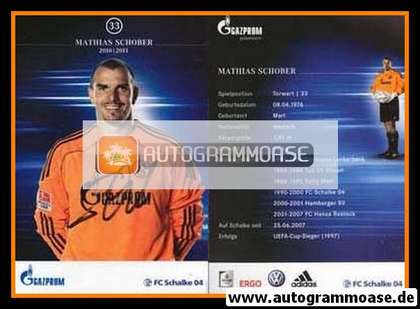 Autogramm Fussball | FC Schalke 04 | 2010 | Mathias SCHOBER
