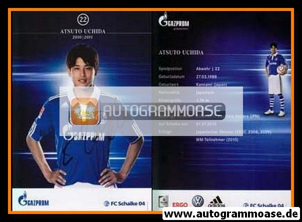 Autogramm Fussball | FC Schalke 04 | 2010 | Atsuto UCHIDA