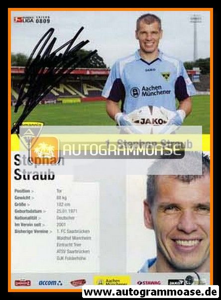Autogramm Fussball | Alemannia Aachen | 2008 | Stephan STRAUB