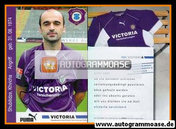 Autogramm Fussball | FC Erzgebirge Aue | 2002 | Khvicha SHUBITIDZE