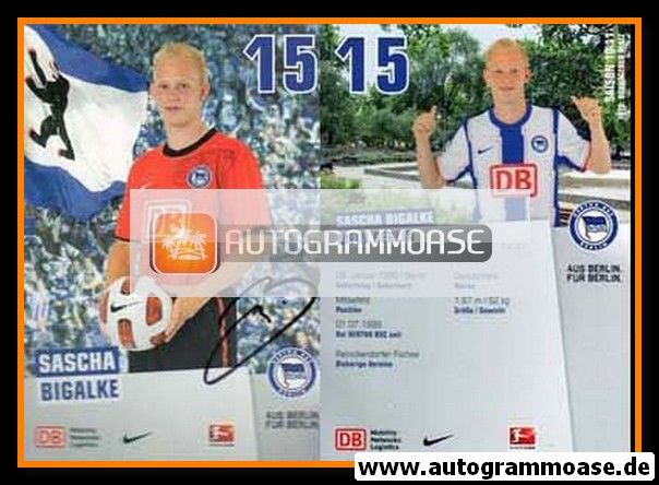 Autogramm Fussball | Hertha BSC Berlin | 2010 | Sascha BIGALKE