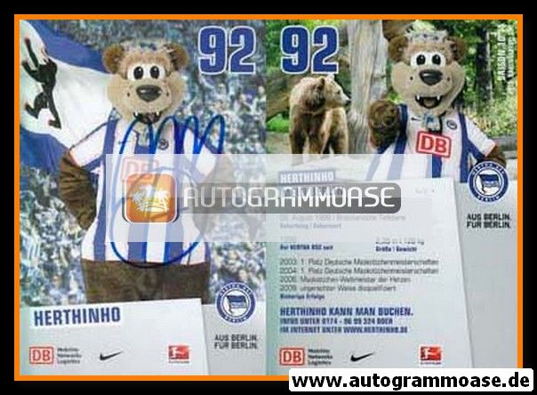 AK Fussball | Hertha BSC Berlin | 2010 | HERTHINHO (Maskottchen)
