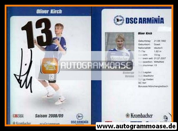 Autogramm Fussball | DSC Arminia Bielefeld | 2008 | Oliver KIRCH