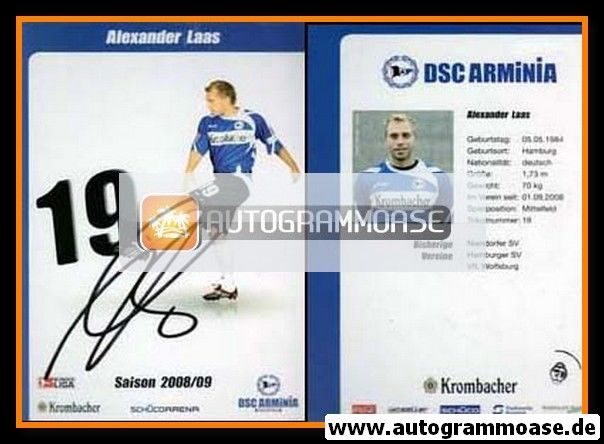 Autogramm Fussball | DSC Arminia Bielefeld | 2008 | Alexander LAAS