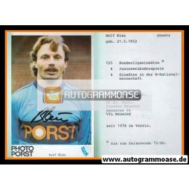 Autogramm Fussball | VfL Bochum | 1980 | Rolf BLAU