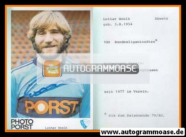 Autogramm Fussball | VfL Bochum | 1980 | Lothar WOELK