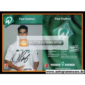Autogramm Fussball | SV Werder Bremen | 2002 Color | Paul STALTERI