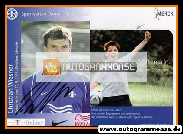 Autogramm Fussball | SV Darmstadt 98 | 2006 | Christian WIESNER